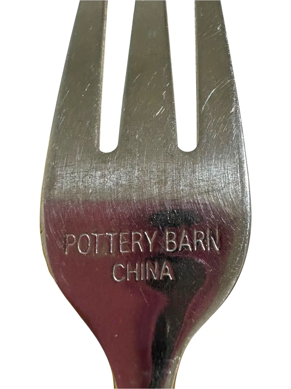 Dinner Fork Pottery Barn PBN17 Stainless Coiled Fiddlehead Flatware